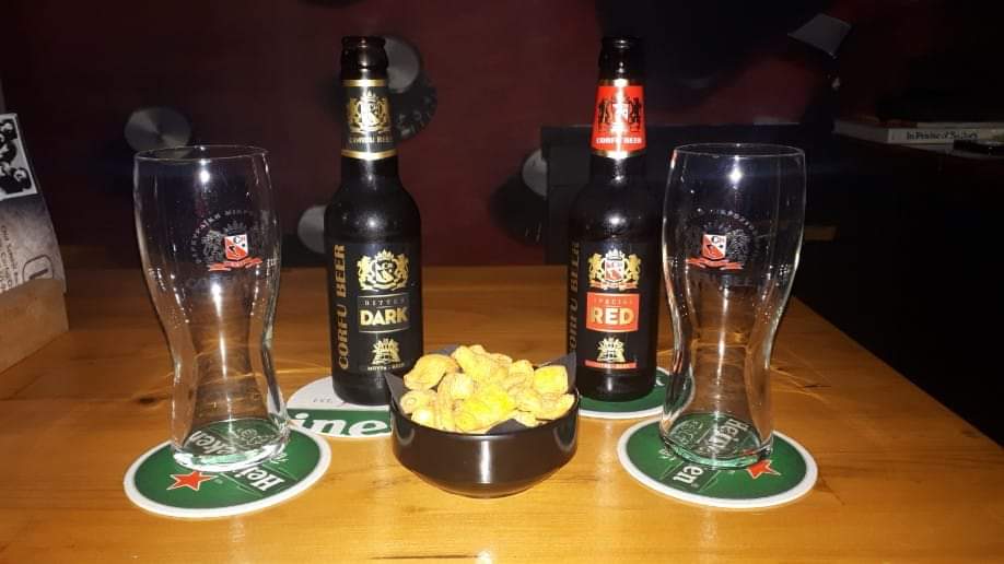 beer and chips