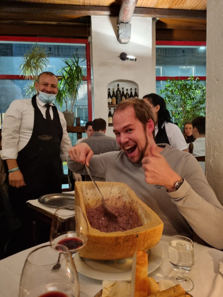 Philipp with Risotto in Parmegiano