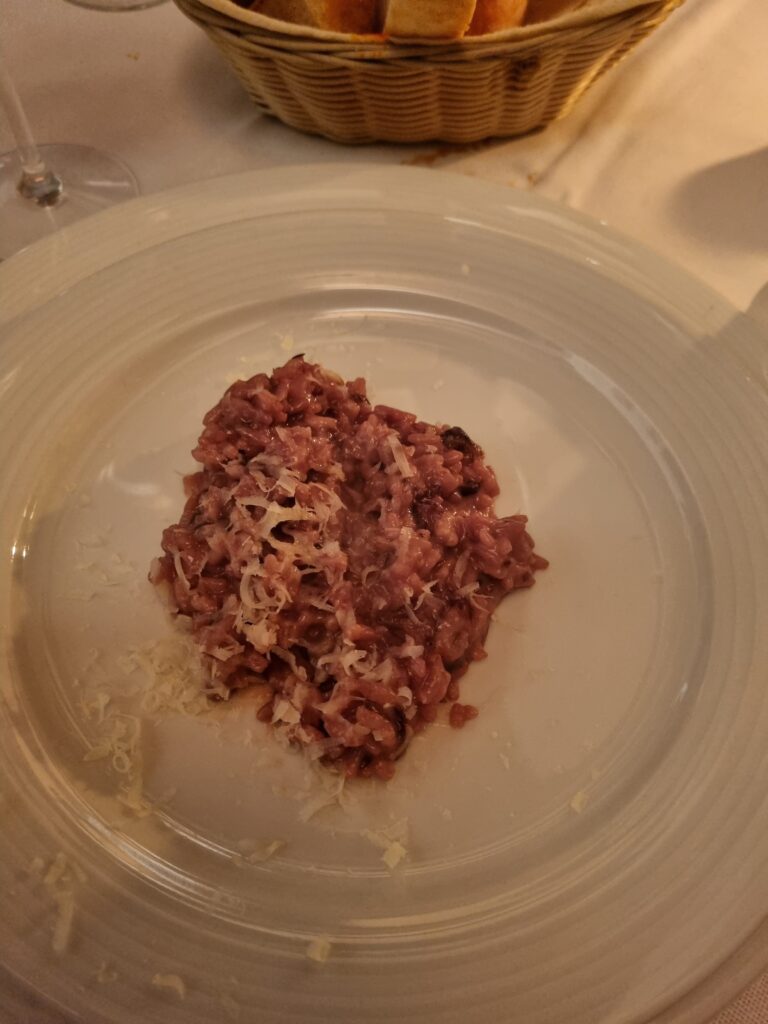 Risotto on plate