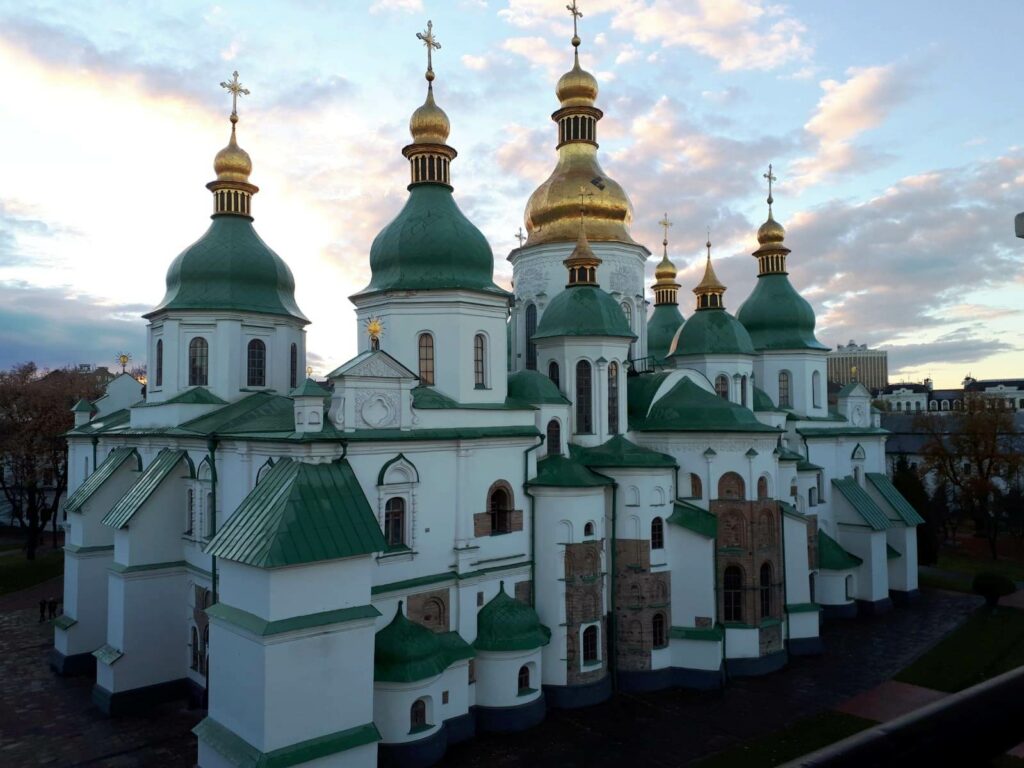 Kiev cathedral green