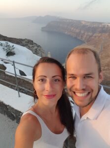 Philipp and Nelly on Santorini