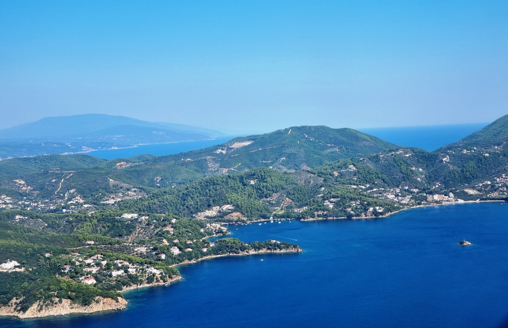 Skiathos from above