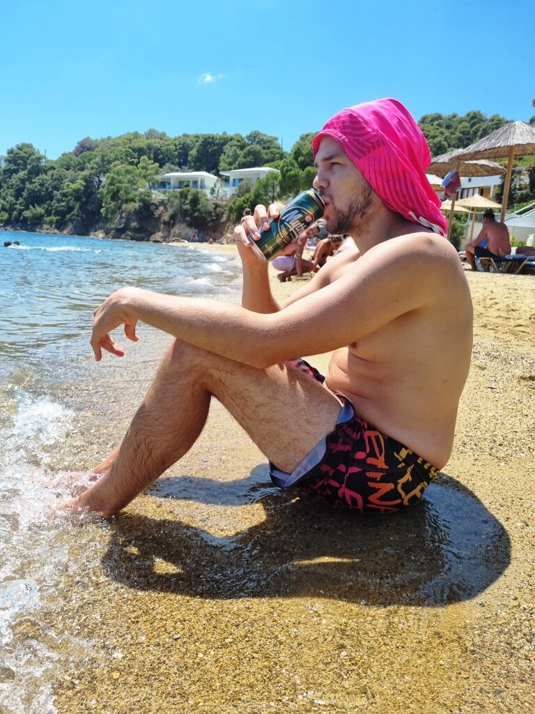 Phil at beach